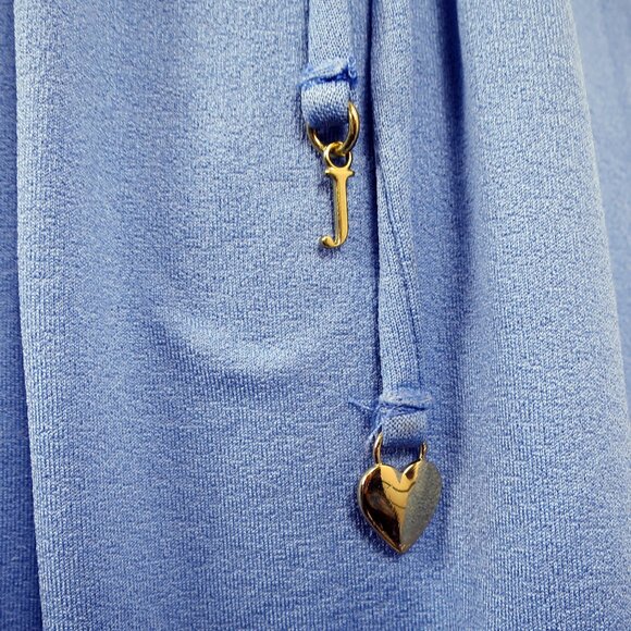 NWT Juicy Couture Blue Smocked Strapless Cover Up Tube Dress Ruffle Hem M - Picture 10 of 15